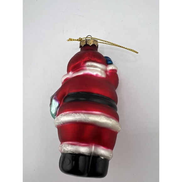 Vintage Home Decorative Blown Glass Santa Claus Christmas Tree Ornament‎ 4" - Picture 3 of 6